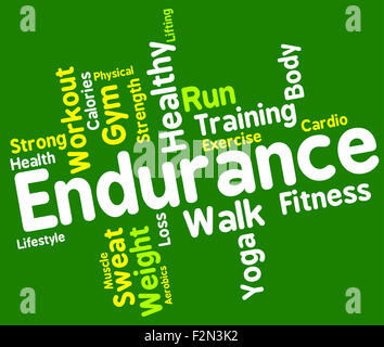 Workout Words Representing Physical Activity And Exercise Stock