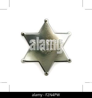 Sheriff star icon Stock Vector