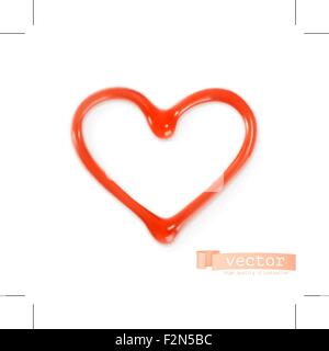 Sweet heart, vector illustration Stock Vector