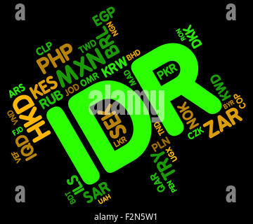 Idr Currency Meaning Indonesian Rupiahs And Coin Stock Photo