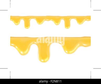 Sweet honey drips seamless vector Stock Vector