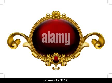 Vintage frame red, 10eps Stock Vector