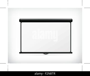 Blank Projection screen, vector Stock Vector