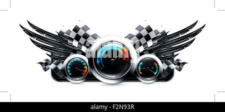 Dashboard emblem, 10eps Stock Vector