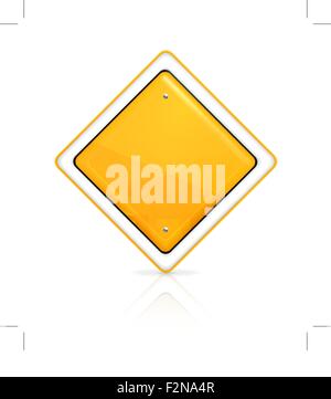 Priority road sign Stock Vector