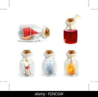 Set of jars, vector Stock Vector