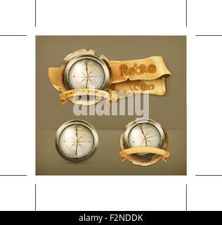 Compass, vector icon Stock Vector