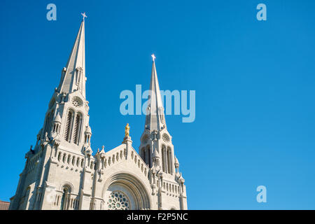 Basilica of Sainte-Anne-de-Beaupré in Quebec, Canada, Summer 2015 Stock Photo