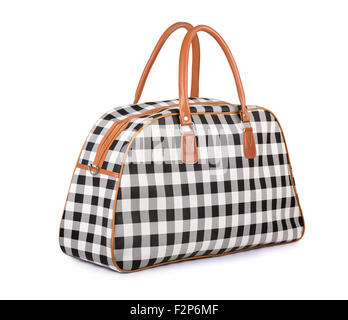 Travel handbag isolated on white Stock Photo