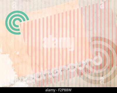 abstract background with colorful stripes over textured wall surface. vector wallpaper graphic design Stock Vector