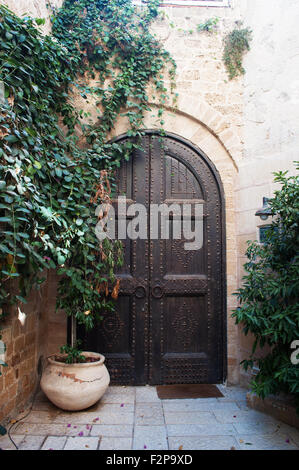 A doorway in the old city of Jaffa, Tel Aviv, Israel, Middle East Stock ...