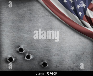 old metal background with bullet holes Stock Photo - Alamy