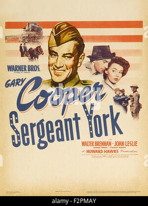 Sergeant York - Movie Poster Stock Photo