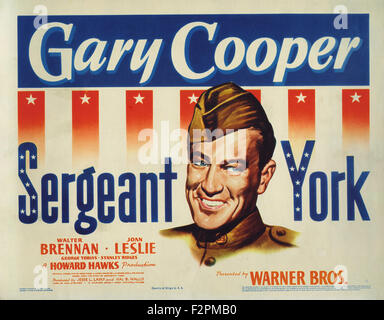 Sergeant York - Movie Poster Stock Photo