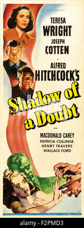 Shadow of a Doubt - Movie Poster Stock Photo