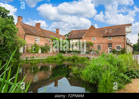 Flatford Mill, location for some of Constable’s paintings including the Hay Wain, East Bergholt, Dedham Vale, Essex, England, UK Stock Photo