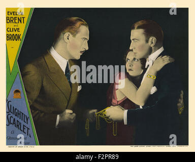 Slightly Scarlet (1930) - Movie Poster Stock Photo - Alamy