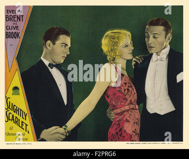 Slightly Scarlet (1930) - Movie Poster Stock Photo - Alamy