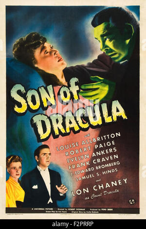 Son of Dracula - Movie Poster Stock Photo