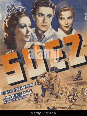 Suez - Movie Poster Stock Photo