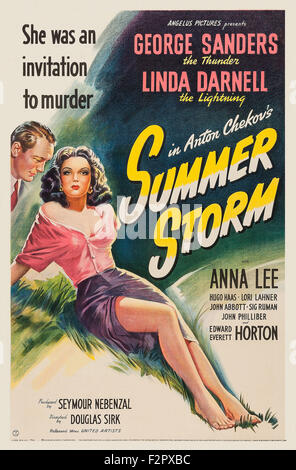 Summer Storm (1944) - Movie Poster Stock Photo