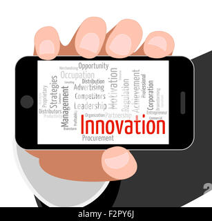 Innovation Word Representing New Idea And Metamorphosis Stock Photo