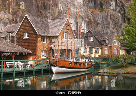 The Penny Royal World and Gunpowder Mill in Launceston, Tasmania, Australia. Stock Photo