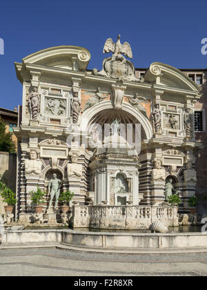 Neptune Fountain, Villa d&#39;Este, Tivoli, Lazio, Italy Stock Photo