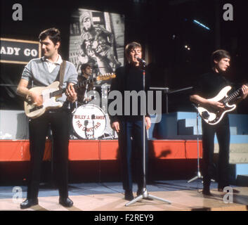 BILLY J KRAMER AND THE DAKOTAS  English pop group on Ready,Steady,Go in 1964. Photo: Tony Gale Stock Photo