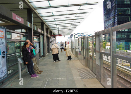 Orestad, metro station, Amager, Copenhagen, Denmark Stock Photo