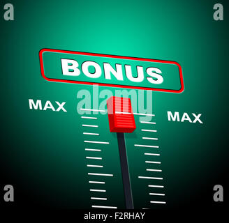 Max Bonus Meaning Upper Limit And Bonuses Stock Photo