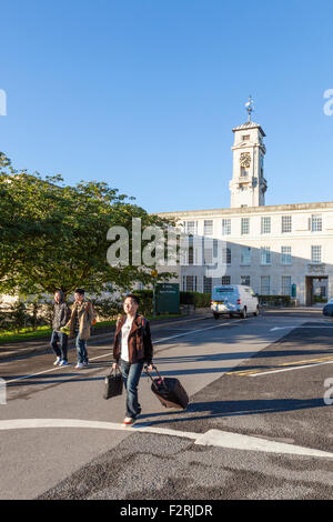 Students arriving at Nottingham University, England, UK Stock Photo
