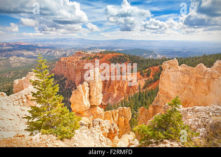 Rock formations in Bryce Canyon National Park, Utah, USA. Stock Photo