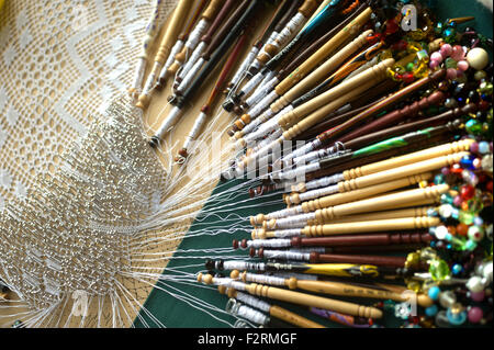 Tools for lace-making Stock Photo - Alamy