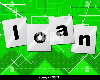 Borrow Loans Representing Fund Borrows And Lend Stock Photo