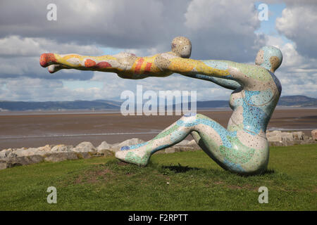 Statue of Venus and Cupid, Morecambe Promenade, by Shane A. Johnstone Stock Photo