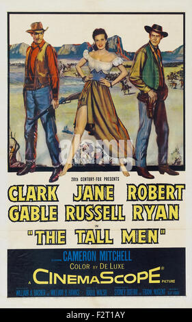 Tall Men, The - Movie Poster Stock Photo