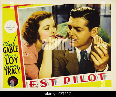 Test Pilot - Movie Poster Stock Photo