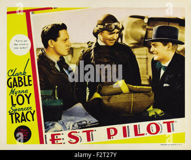 Test Pilot - Movie Poster Stock Photo