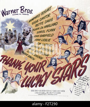 Thank Your Lucky Stars - Movie Poster Stock Photo