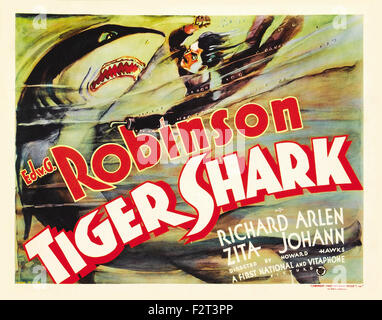 Tiger Shark - Movie Poster Stock Photo