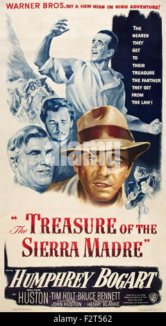 THE TREASURE OF THE SIERRA MADRE Movie Poster Directed By John THE TREASURE OF THE SIERRA MADRE Movie Poster Directed By John