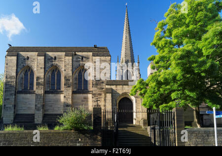 UK,South Yorkshire,Sheffield,Sheffield Cathedral from Campo Lane Stock Photo