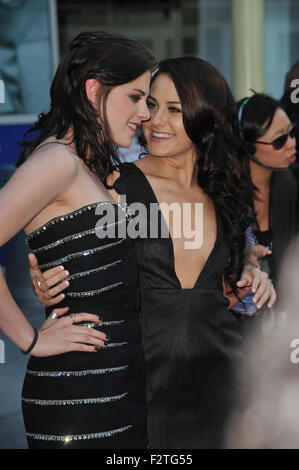 LOS ANGELES, CA - JUNE 23, 2010: Kristen Stewart (left) & Scout Taylor Compton at the Los Angeles premiere of 'Love Ranch' at the Arclight Theatre, Hollywood. Stock Photo