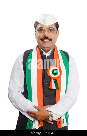 1 indian Adult Man Politician Standing Posing Stock Photo