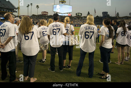 The microphone of Los Angeles Dodgers broadcaster Vin Scully at the Retired  Numbers Plaza at Dodger Stadium, Wednesday, Jan. 13, 2021, in Los Angeles.  (Kirby Lee via AP Stock Photo - Alamy