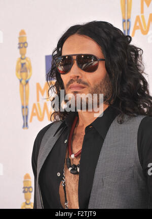 LOS ANGELES, CA - JUNE 6, 2010: Russell Brand at the 2010 MTV Movie Awards at the Gibson Amphitheatre, Universal Studios, Hollywood. Stock Photo