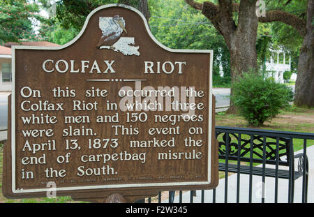 Colfax Louisiana small town famous for Louisiana Pecan Festival railroad Festival Country Store Stock Photo