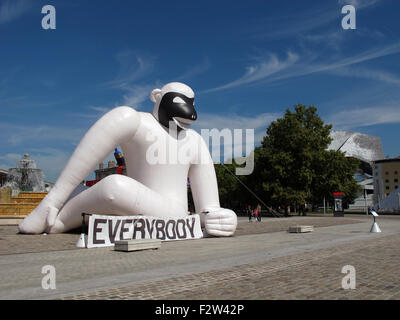 Everybody-2007,Everybody always thinks they are by Stefan Sagmeister-USA,right,L'Air des Geants,The Giants Air,exhibition,Paris Stock Photo