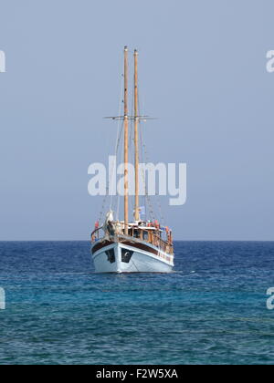 Sailing around the coast of Cyprus Stock Photo